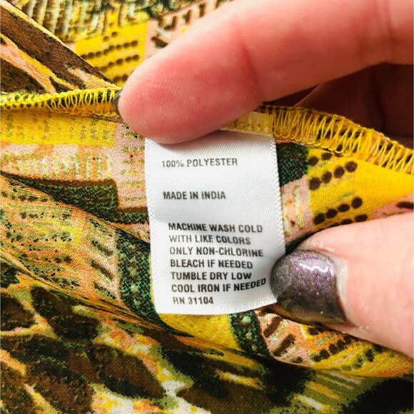 ND New Directions S Sheer Open Front Top Colorful Mixed Animal Print - Picture 4 of 5